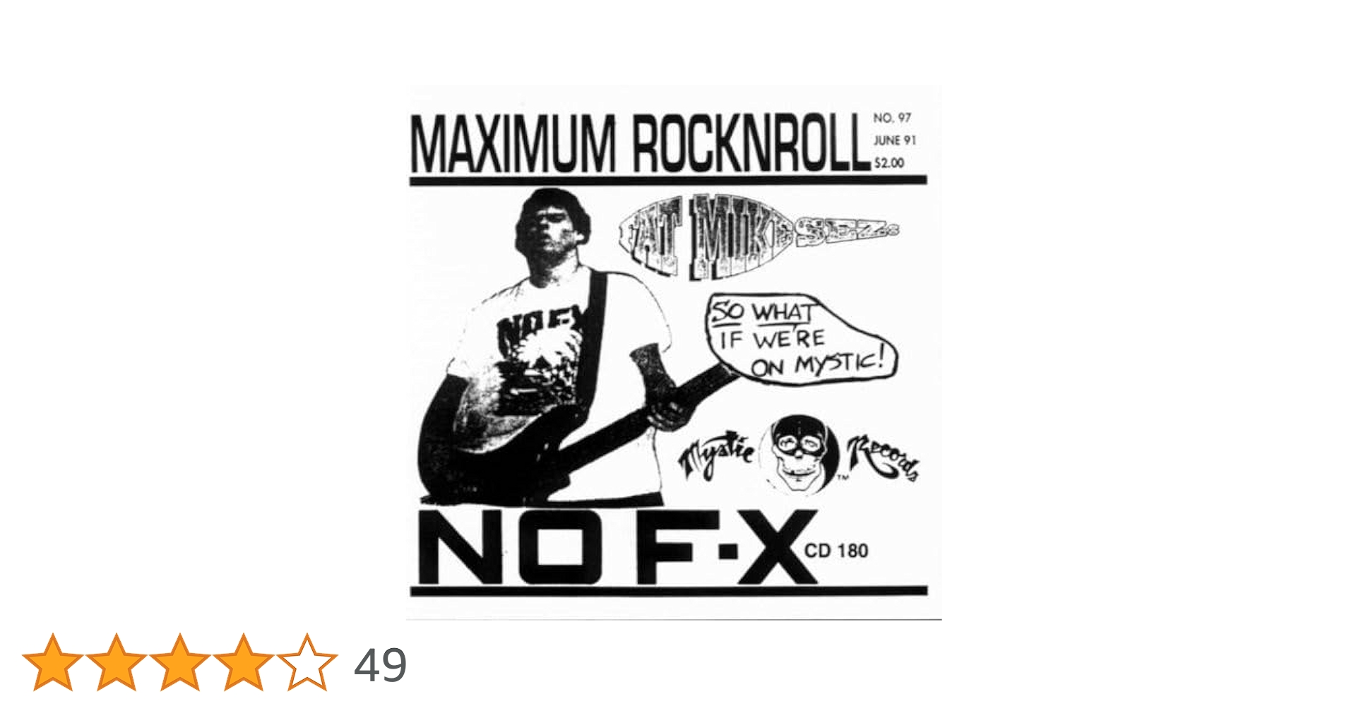 NOFX CD　邦ロック　洋ロック Amazon.co.jp: Maximum Rock N Roll: ミュージック